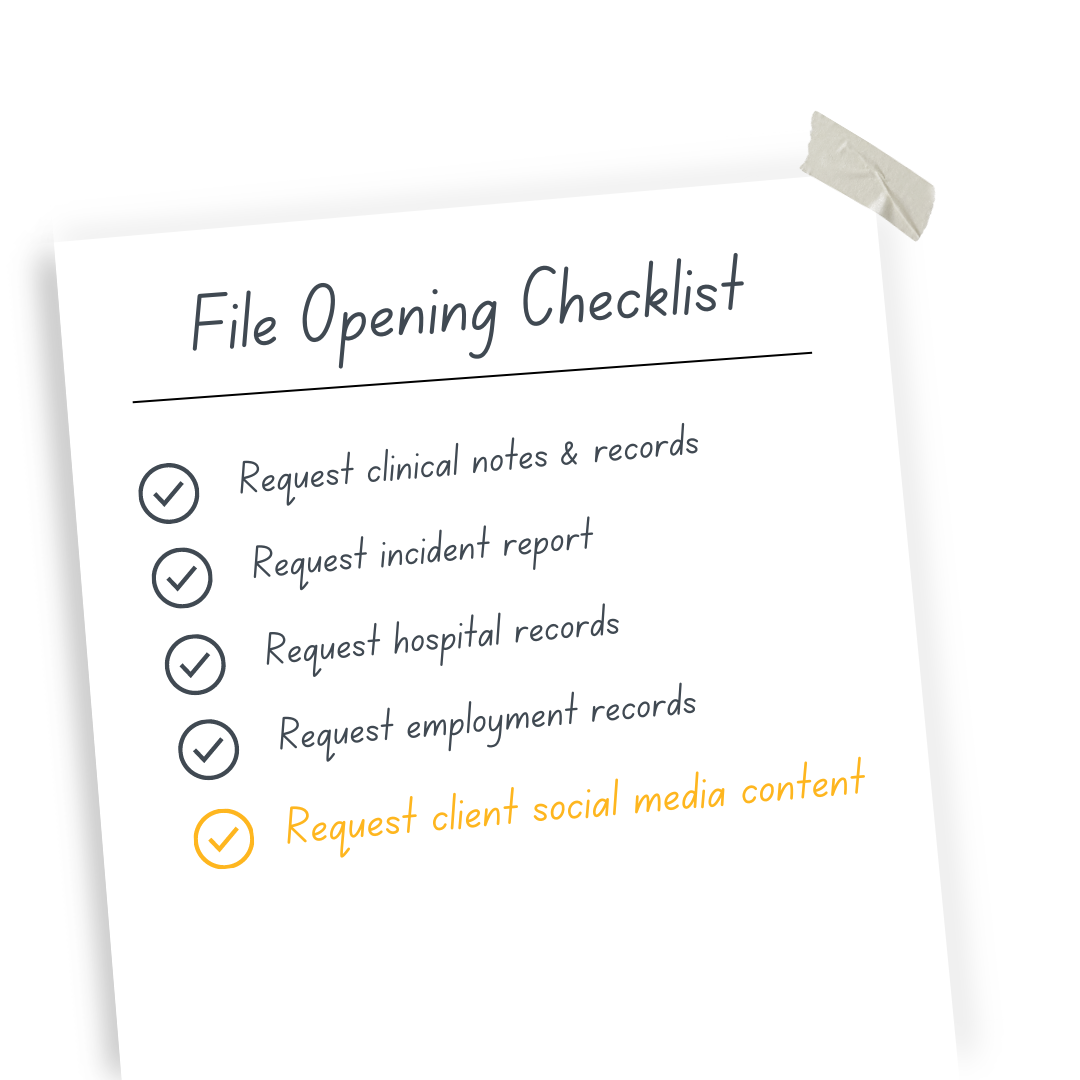 File Opening Checklist